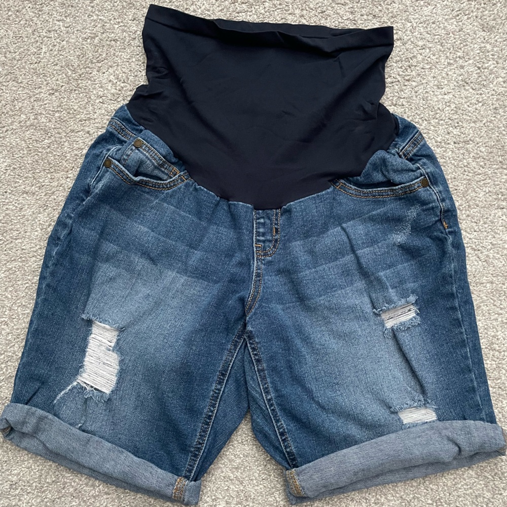 Indigo Blue Denim Shorts